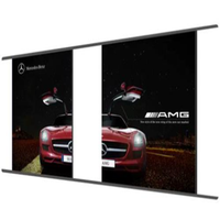 LED sliding track screen